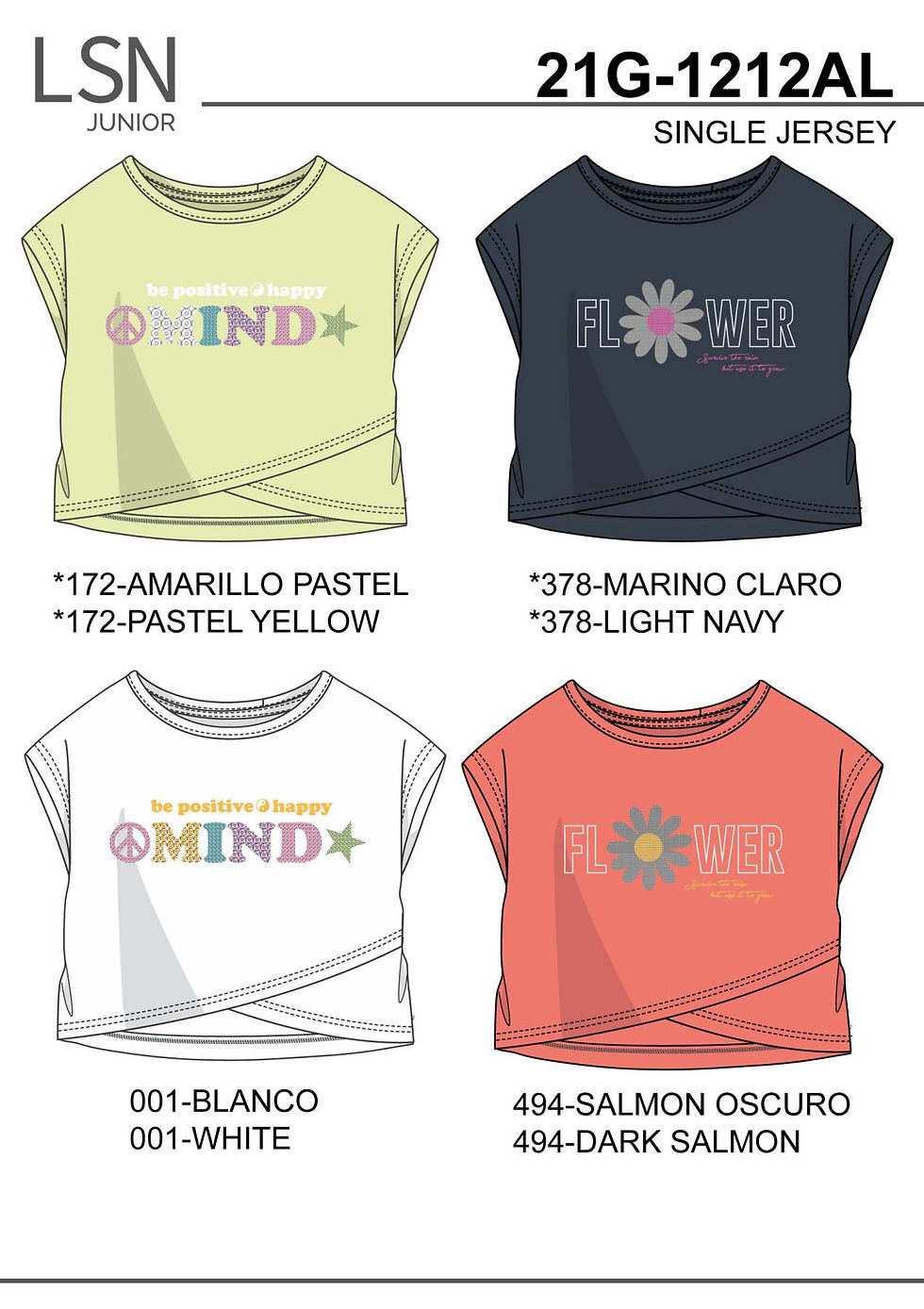 Miniatura: T-shirt Losan da ragazza Positive
