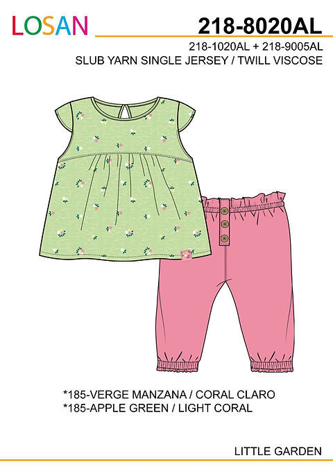 Miniatura: Completo da neonata Losan Little Garden