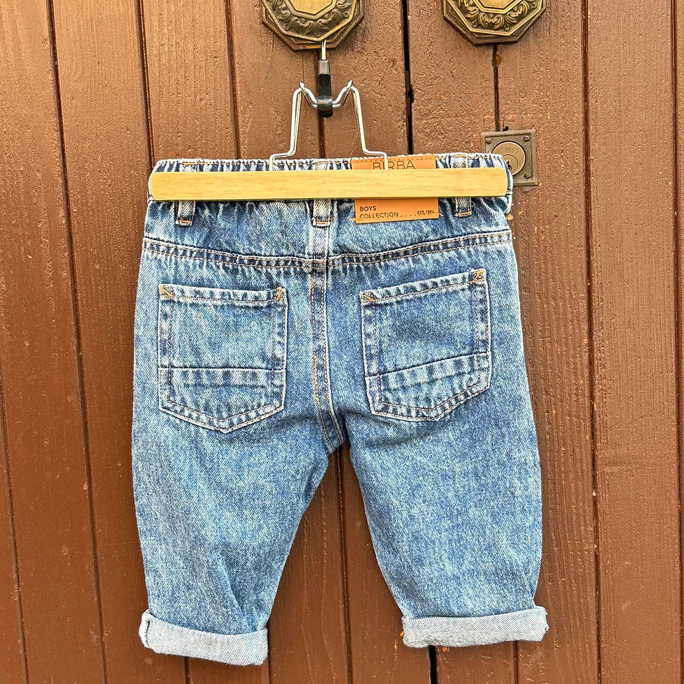 Miniatura: Jeans bambino con risvolto – 100% Cotone