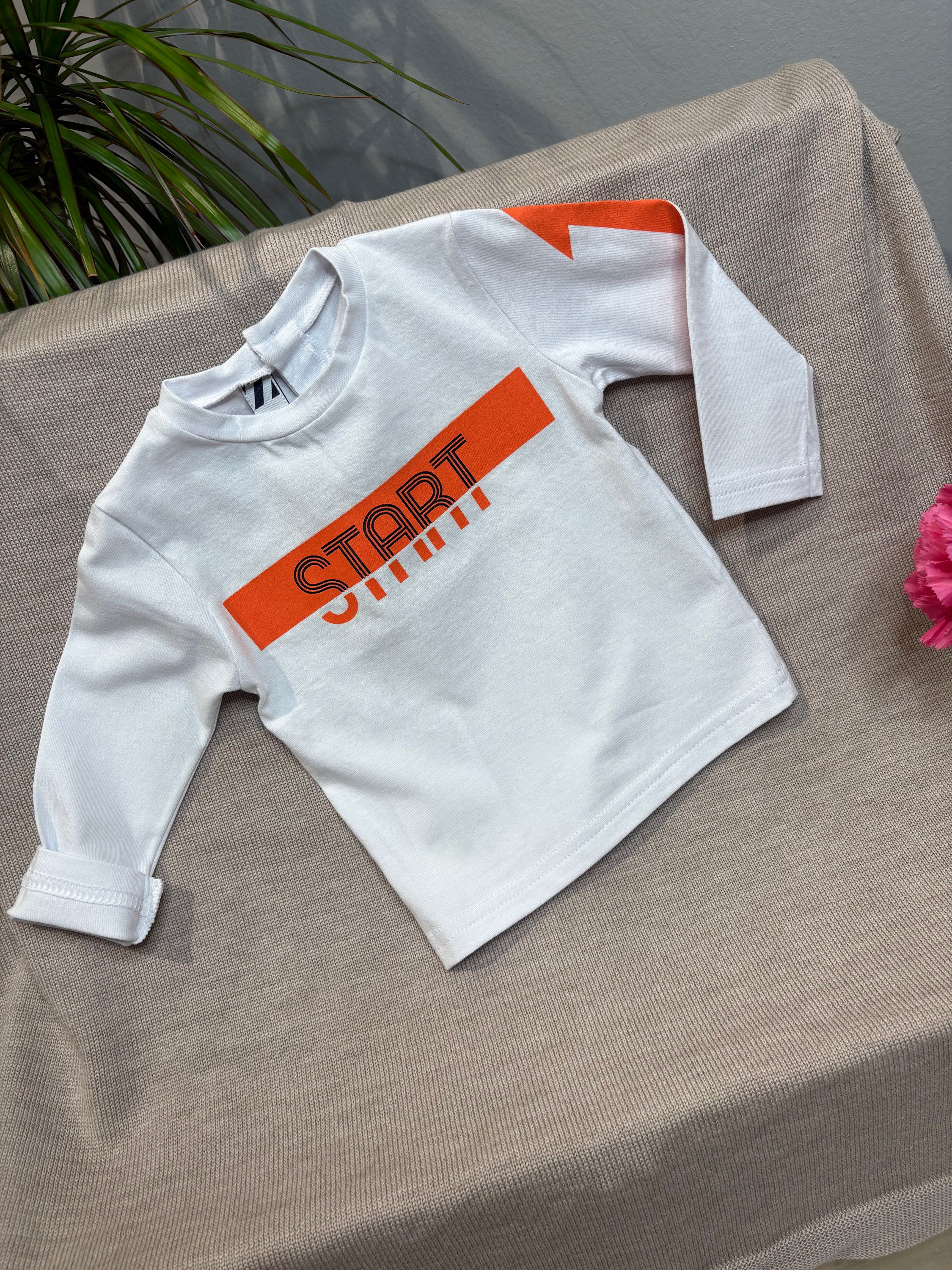 T-shirt da neonato in cotone 