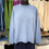 Miniatura: maglia donna azzurro cielo lana merino cashmere made in italy