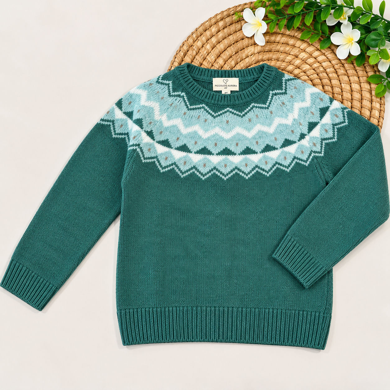 Maglione unisex bambino fantasia nordica – Cashmere Blend