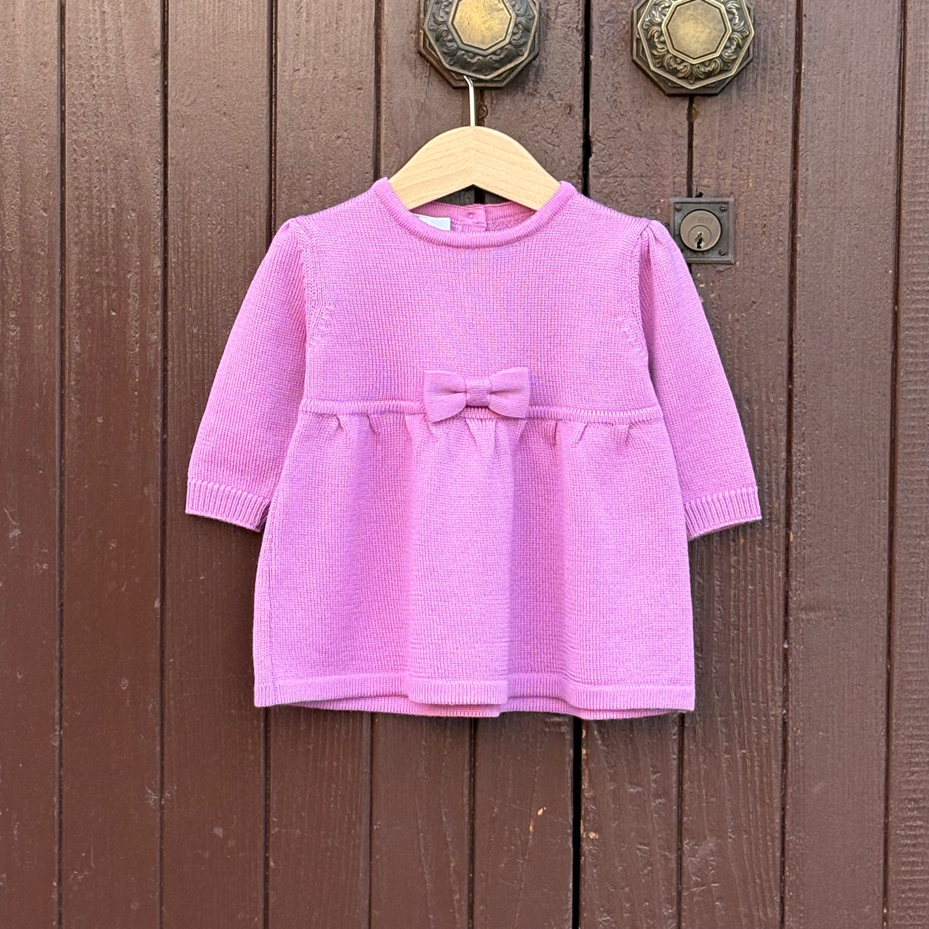 Abito da neonata in Pura Lana Merino