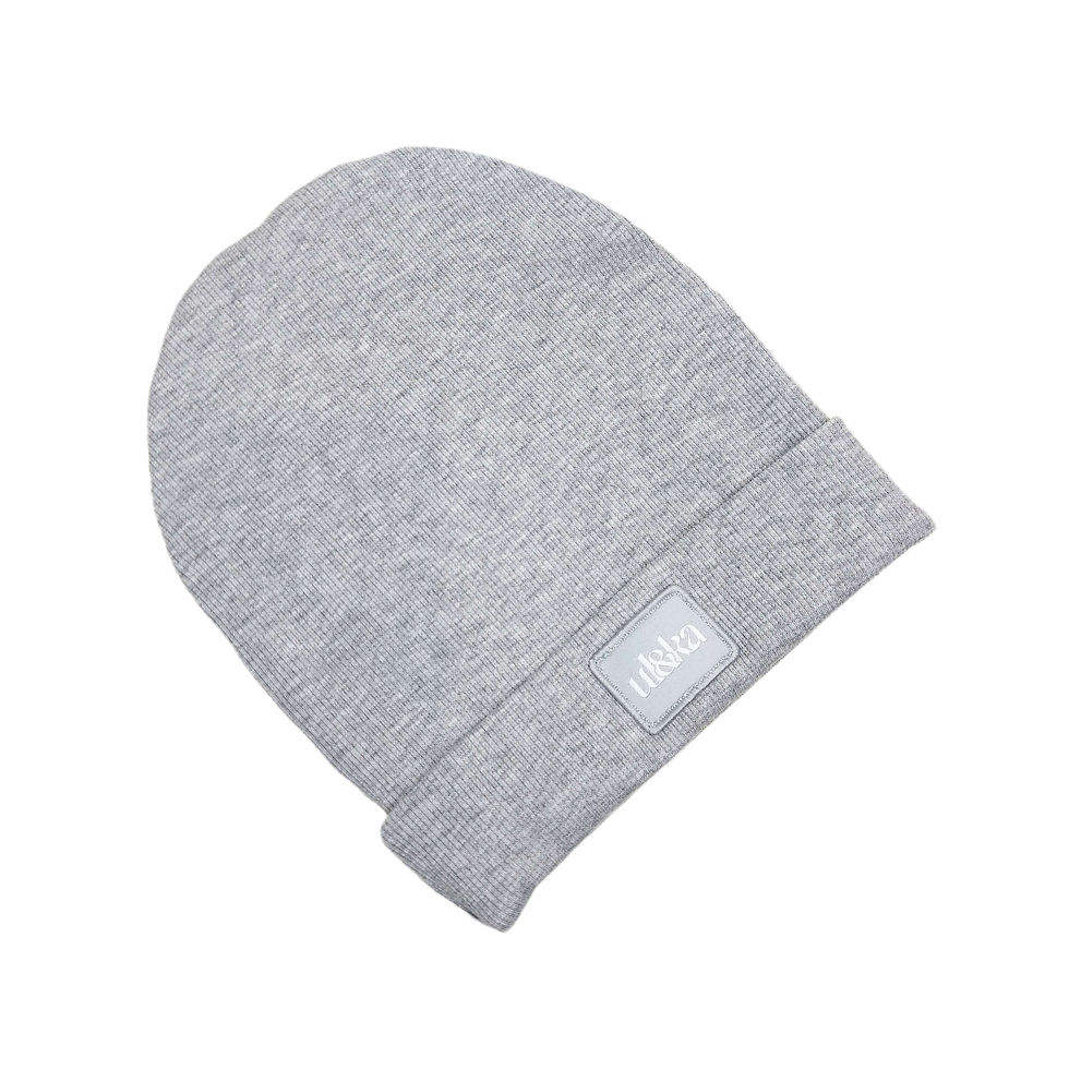 Berretto a costine Grey line