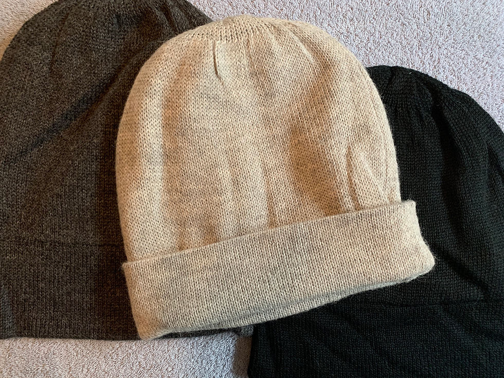 Iditarod 100% Alpaca Beanie Hat