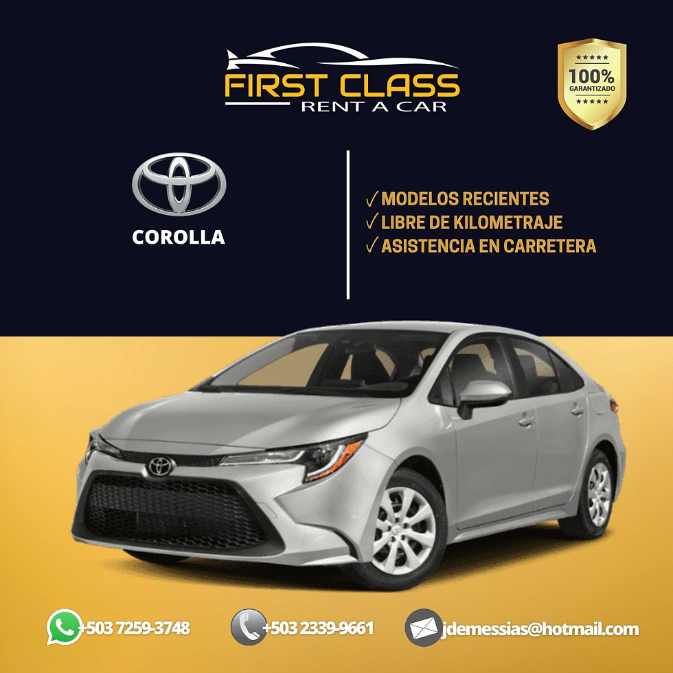 Toyota Corolla desde $ 30 diarios