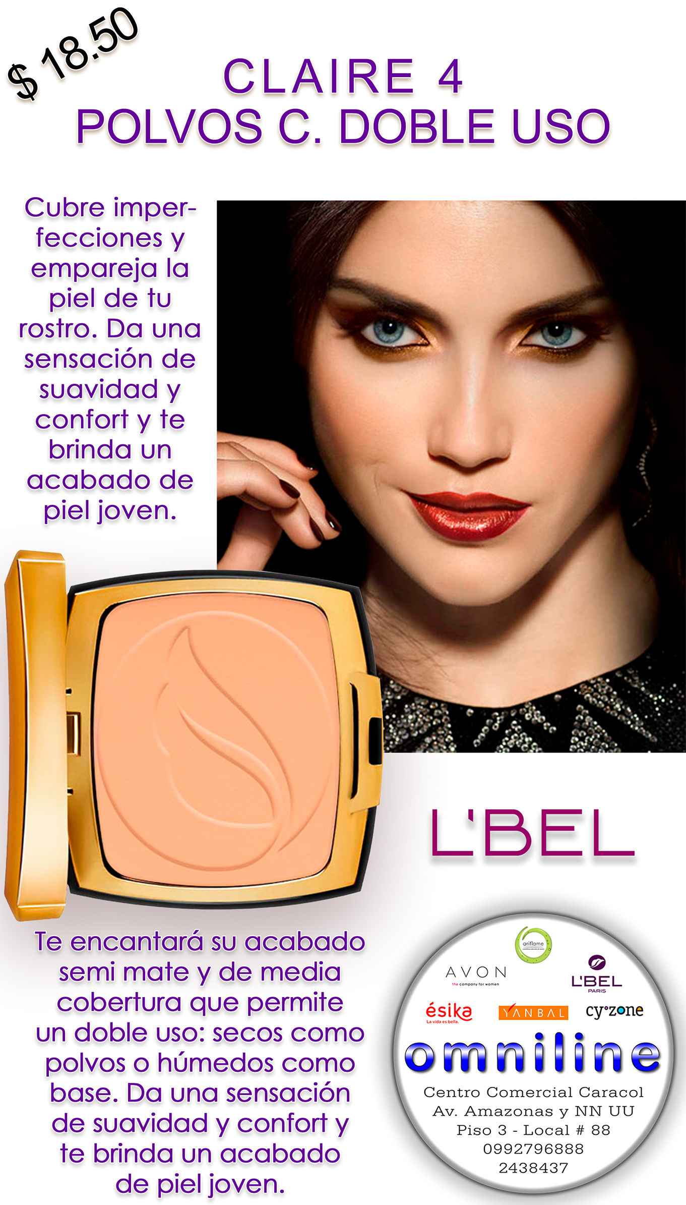 POLVOS DOBLE USO CLAIRE 4