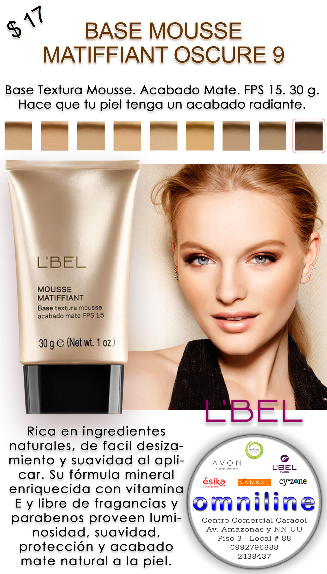 BASE MOUSSE MATIFFIANT OSCURE 9