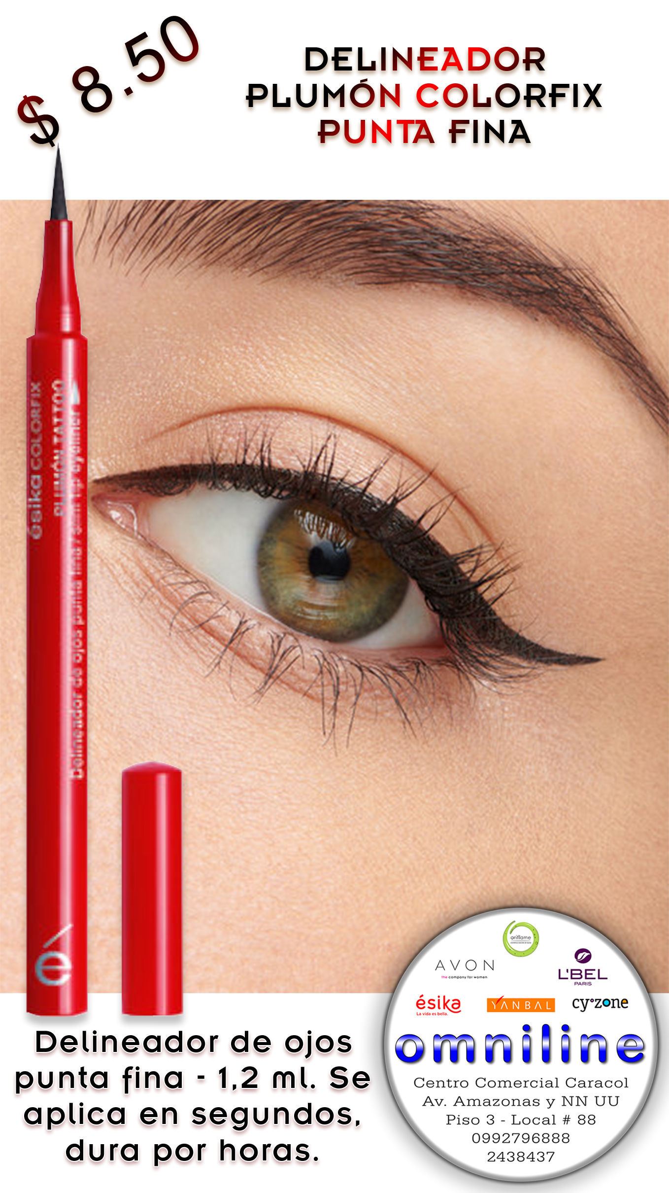 DELINEADOR PLUMÓN COLORFIX PUNTA FINA