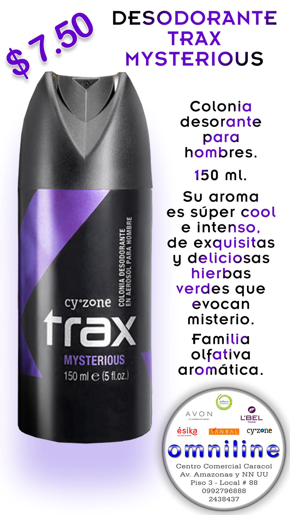 DESODORANTE TRAX MYSTERIOUS