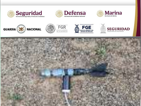 El Grupo Interinstitucional destruyó más de 30 artefactos explosivos improvisados, que fueron asegurados en La Tuna, Badiraguato