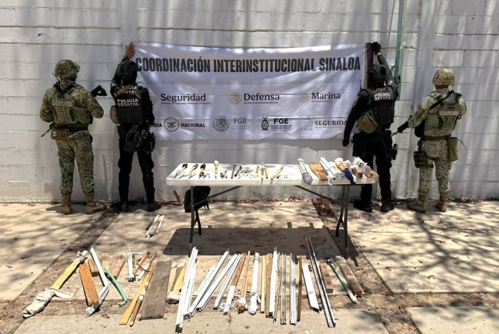 Durante revisión en el Centro de Internamiento para Adolescentes, el Grupo Interinstitucional asegura diversos objetos prohibidos.