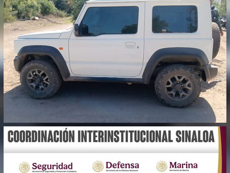 En Culiacán, el Grupo Interinstitucional recuperó tres unidades durante el Operativo Interinstitucional Contra el Robo de Vehículos