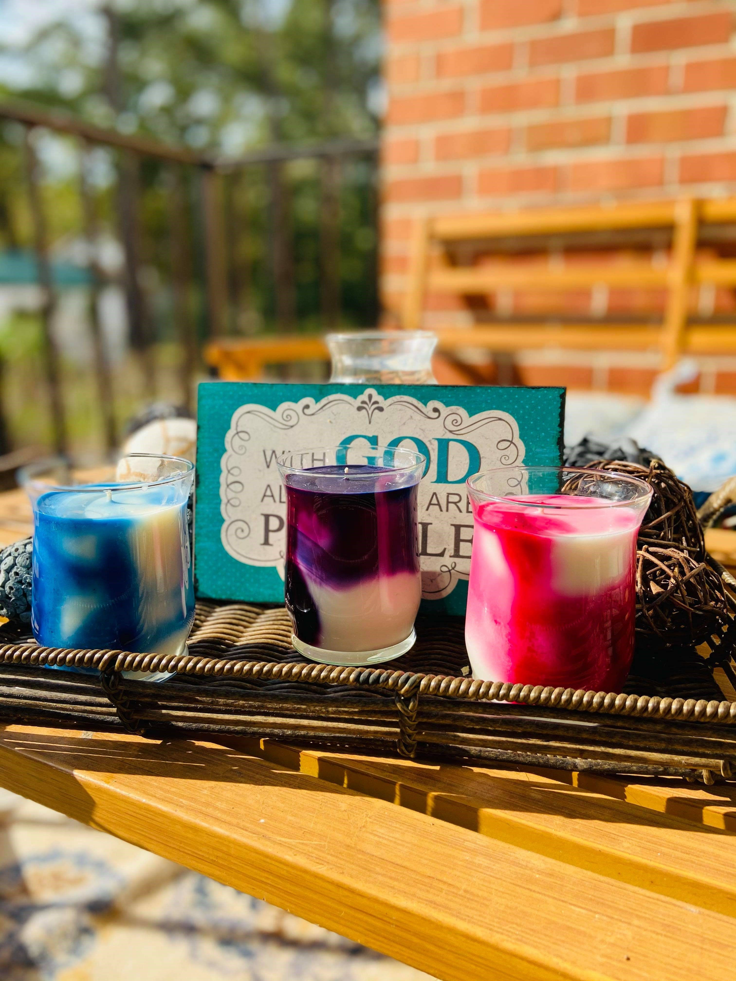 Tye Dye  Scented Candle