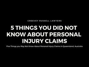 5 THINGS YOU DID NOT KNOW ABOUT PERSONAL INJURY CLAIMS