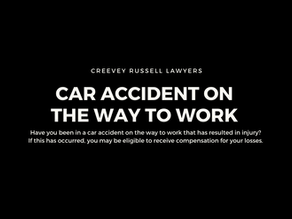 CAR ACCIDENT ON THE WAY TO WORK IN QUEENSLAND | CLAIMING COMPENSATION