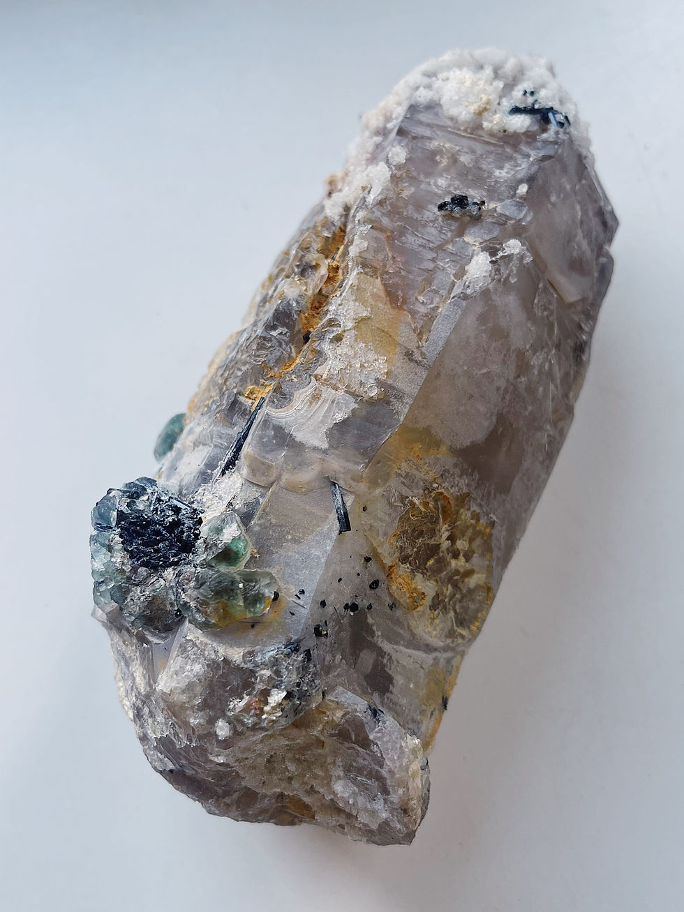 Thumbnail: Opal Elestial w/ Tourmaline & Fluorite