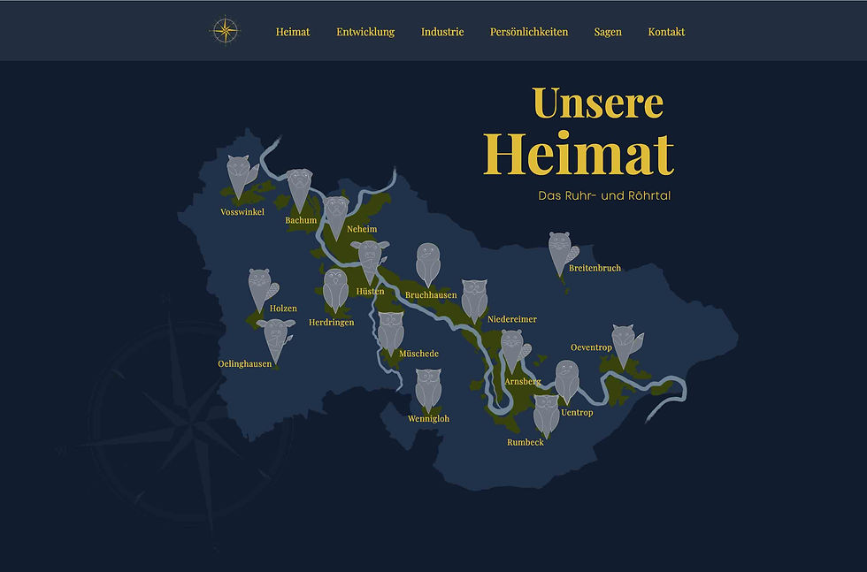 Website Startbild der Seite arnsberger-geschichten.de für die die werbeagentur koko aus arnsberg und sundern ausgezeichnet wurde