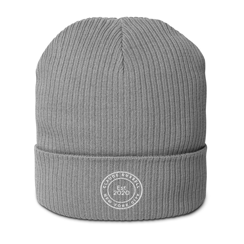 Miniatura: CRNYC Fundamentals Organic Ribbed Beanie