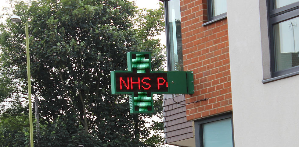 LED Pharmacy Cross Signs