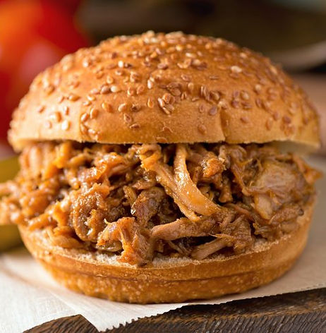 BBQ Pulled Pork Burgers