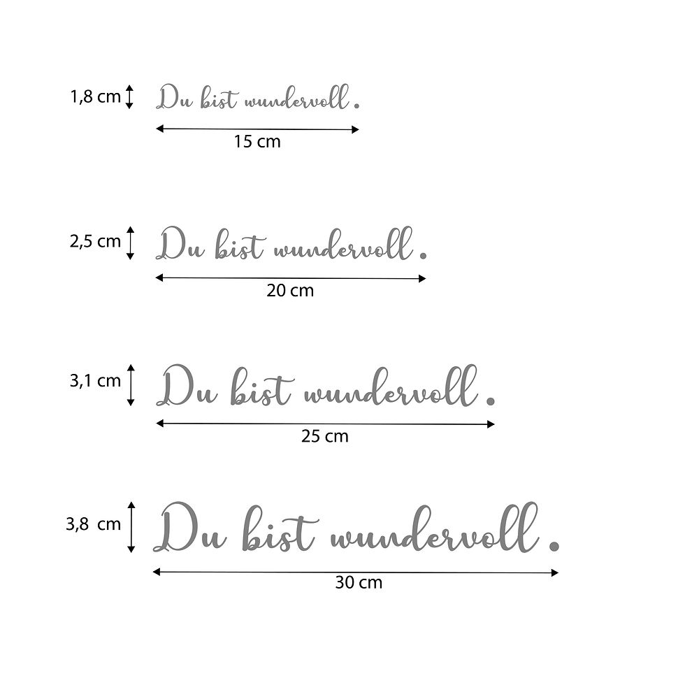 Miniaturbild: Spruch-Aufkleber "Du bist wundervoll." PUNKT