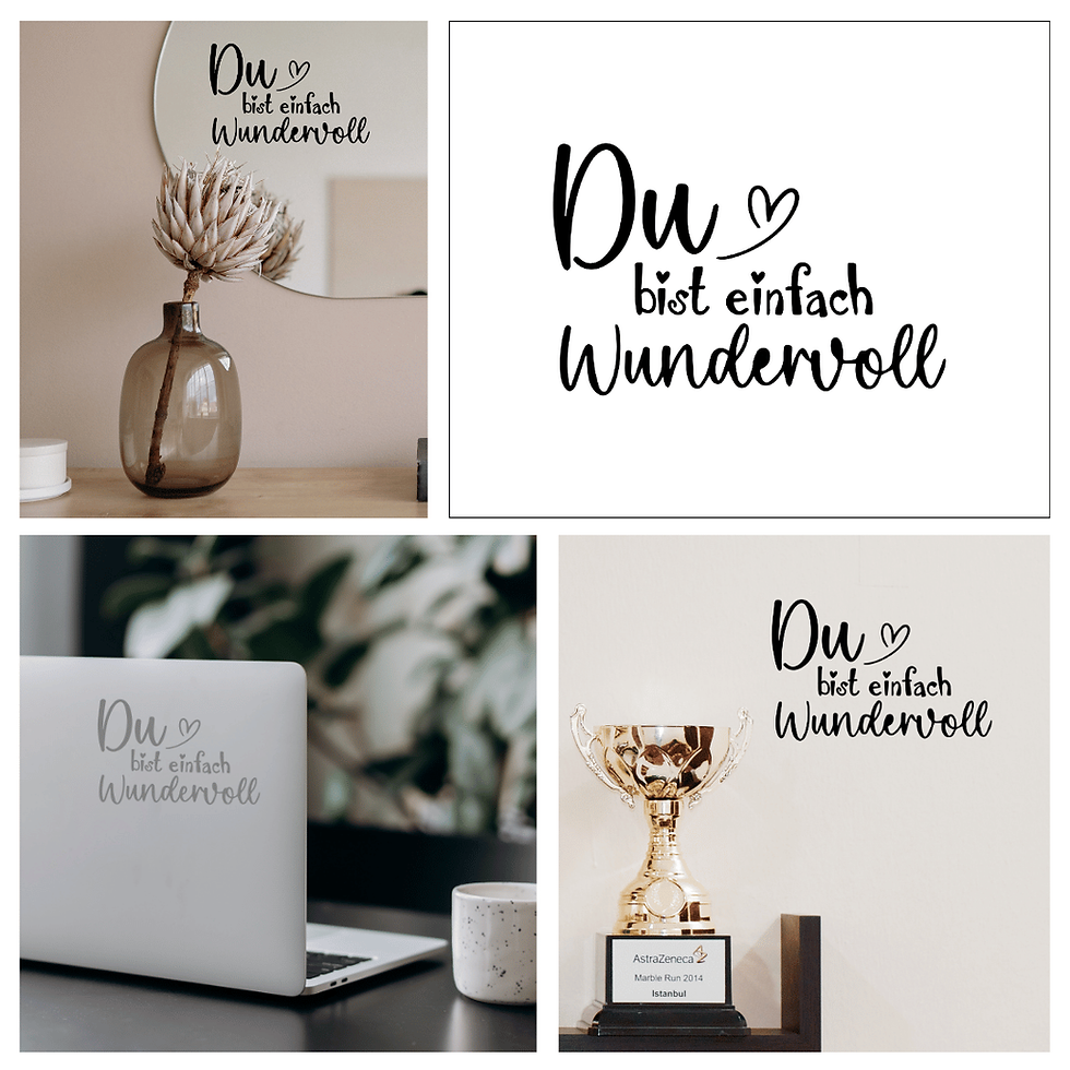 Miniaturbild: Aufkleber "Du ❤ bist einfach wundervoll"