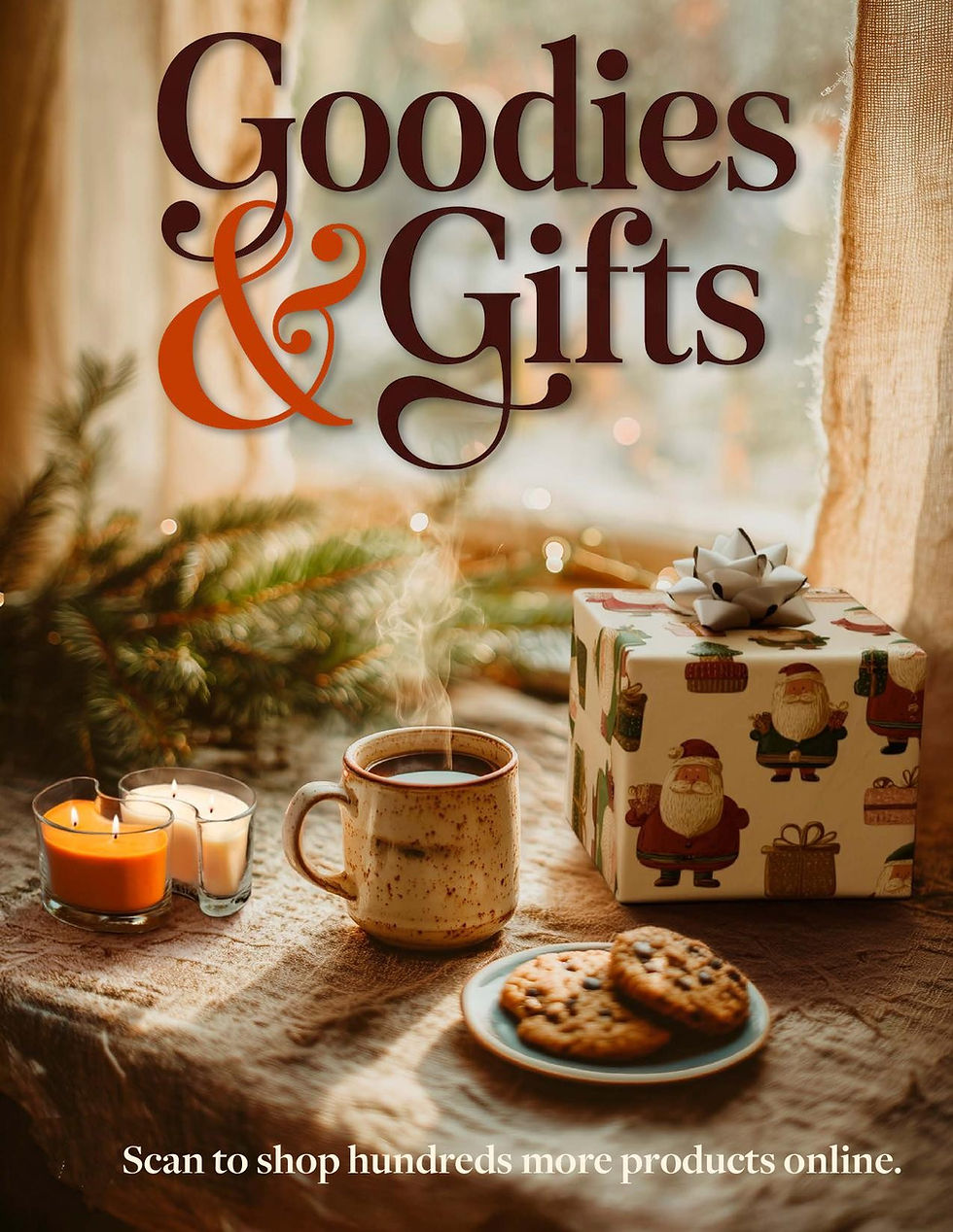Fall Heartland Goodies & Gifts fundraising brochure featuring fall food and gift selections