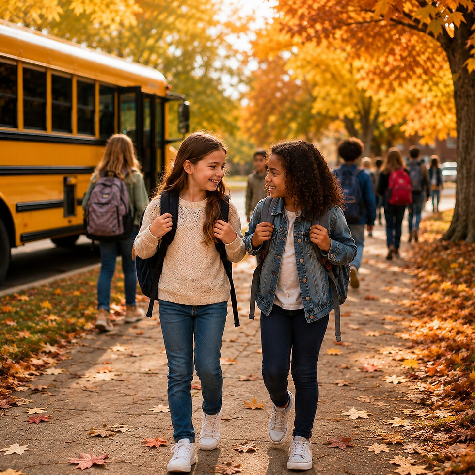 Students returning to school in fall for fall fundraising ideas