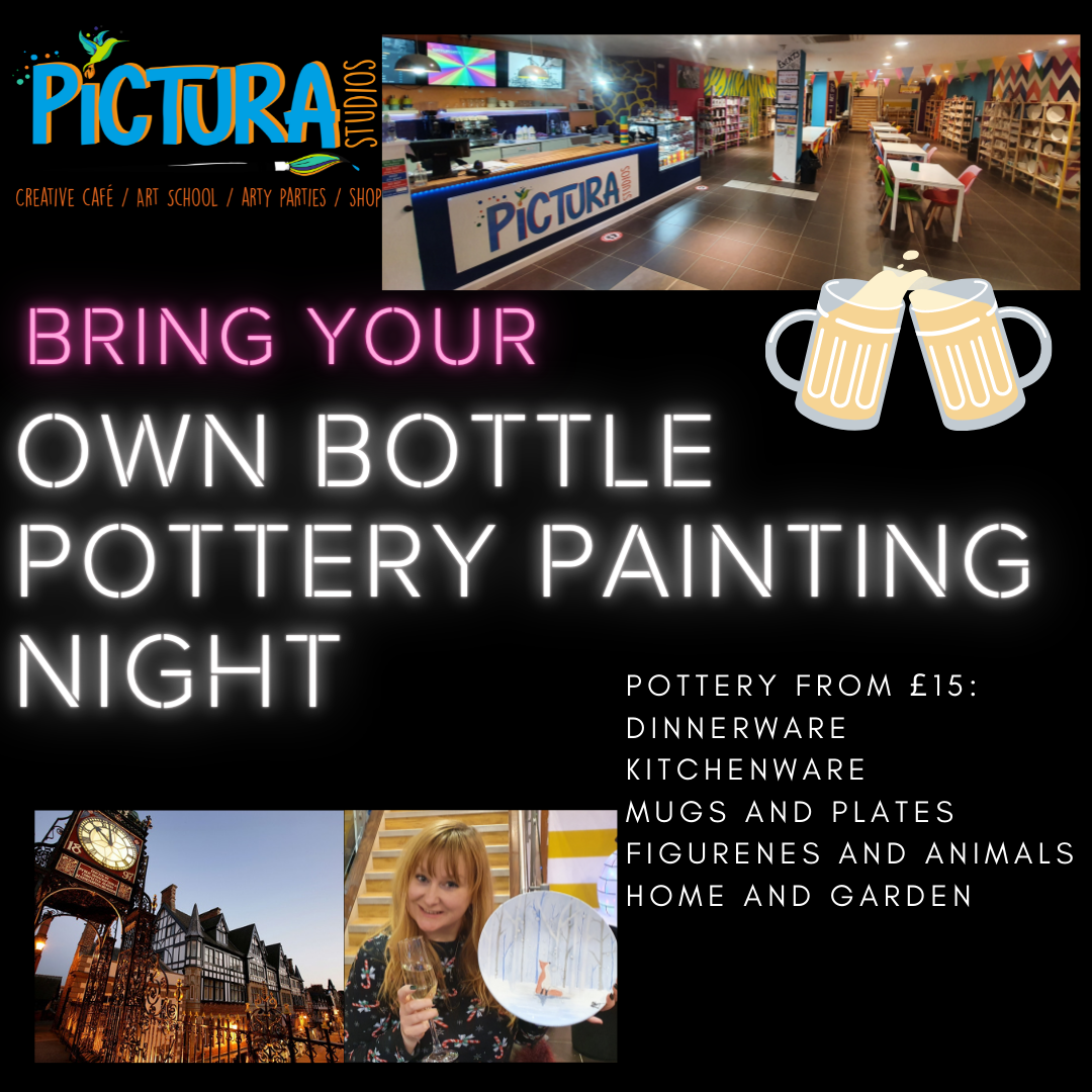 BYOB pottery night Pictura Studios