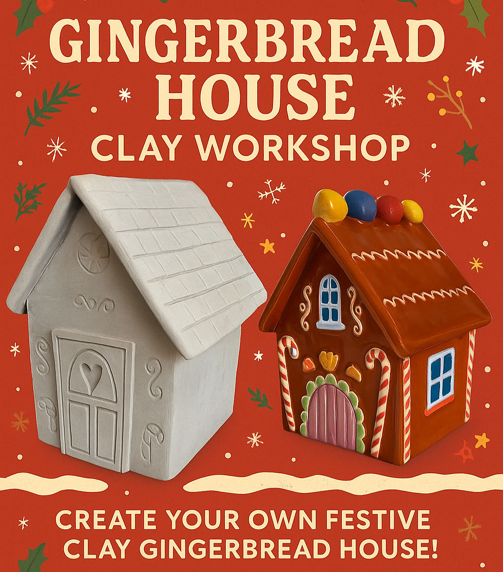 Clay Gingerbread house from £20