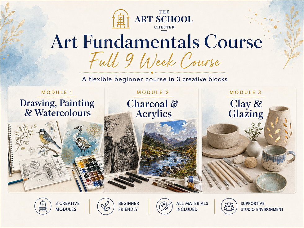 Art Fundamentals (starter pack course): Drawing, Painting & Clay