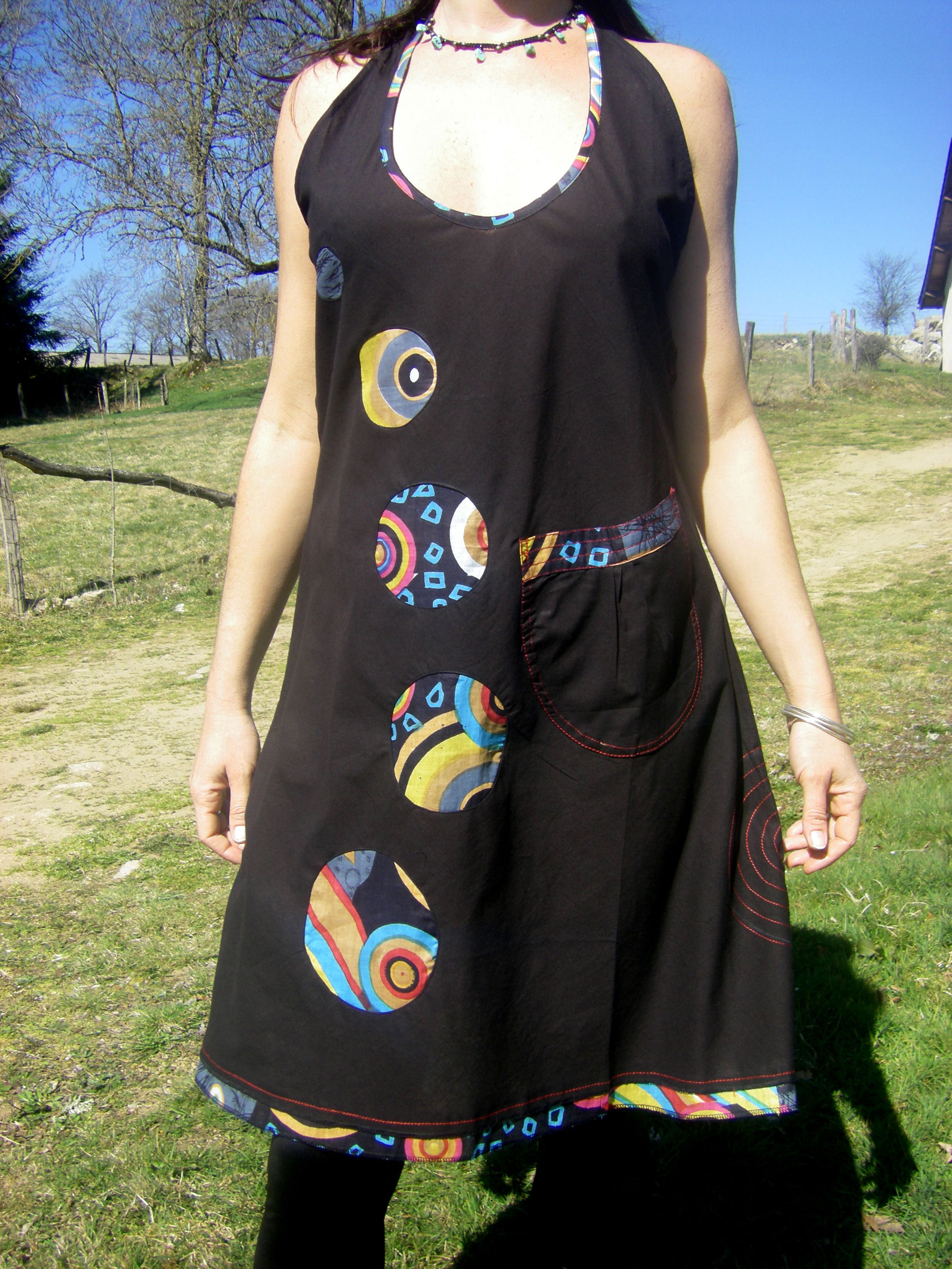 robe hippie noire