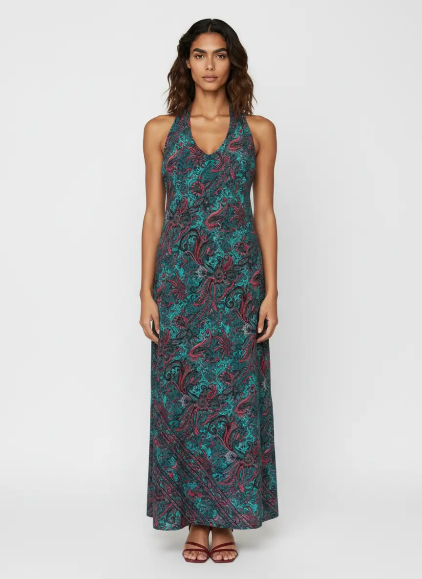robe boheme bleue