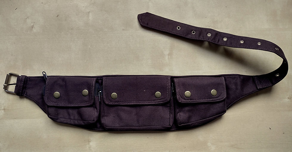 Ceinture Poche 4 Poche Marron