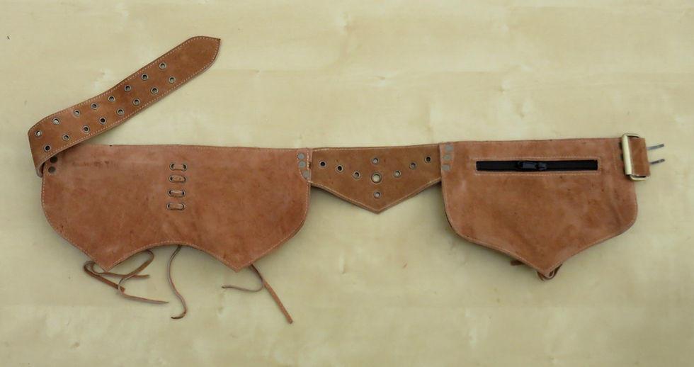 Miniature : ceinture poche daim