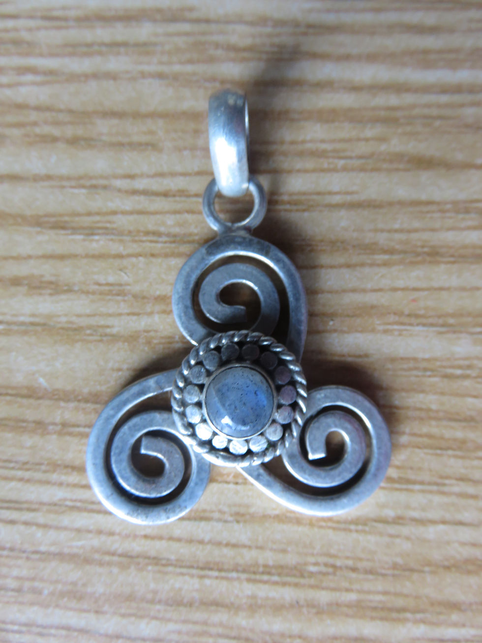 Pendentif Celtique Argent Pierre De Lune