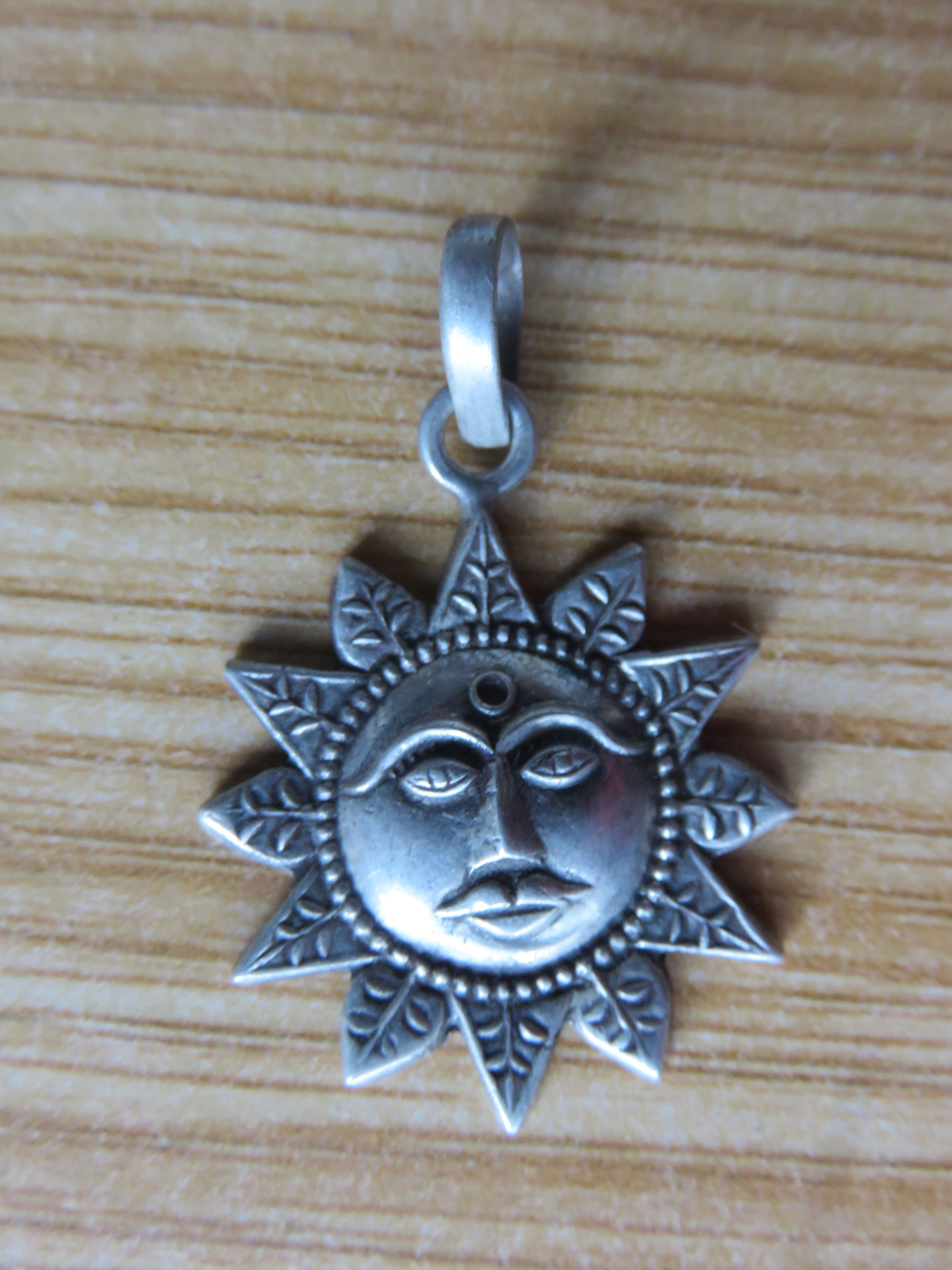 Pendentif Soleil Argent