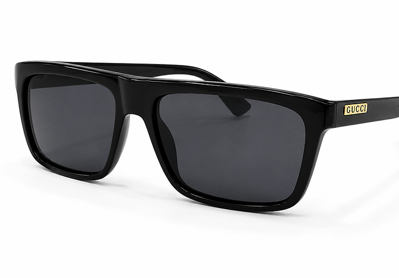 Prada SPS 06Y 1AB 09U black sunglasses with gradient grey lenses