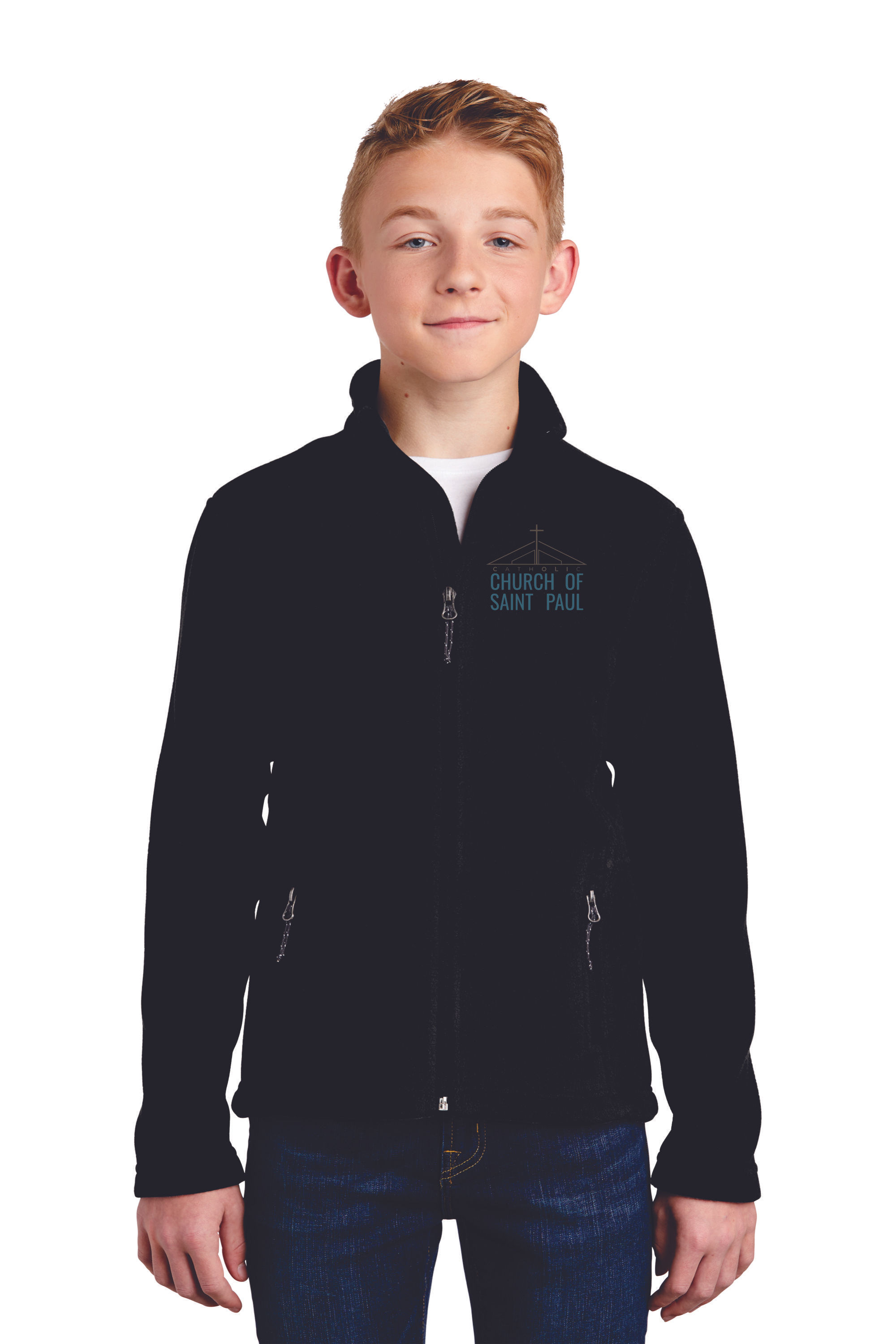 Youth Fleece Jacket Y217Embroidered