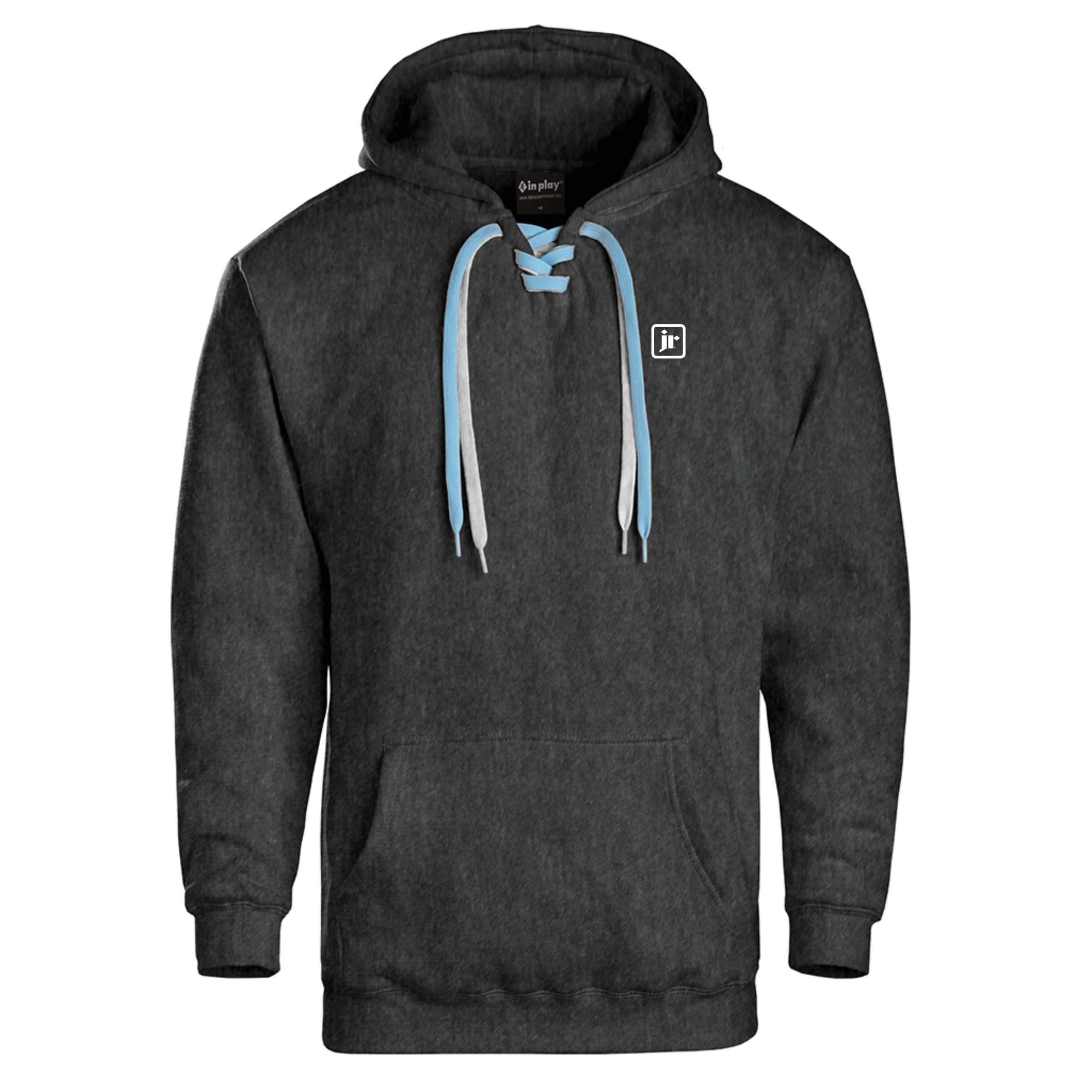 InPlay 9001 80/20 Dry Blend Lace Up Hoodie w/Embroidered Logo