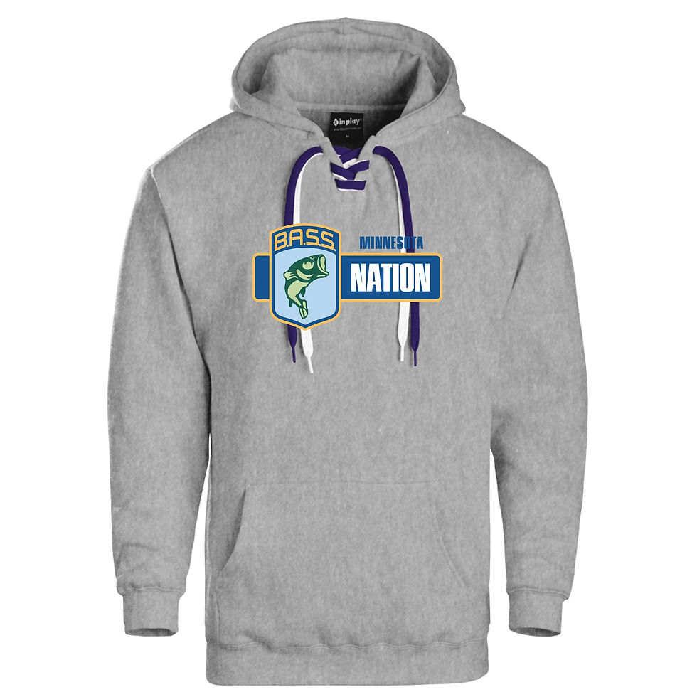Thumbnail: Lace Up Hoodie Dry Blend 9001 - Screen Printed (Full Chest or Left Crest)