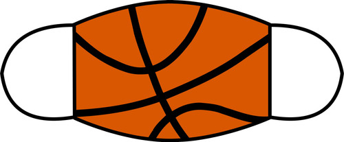 Basketball Sublimated 3 Layer Face Mask (2 Sizes) | Infinite Ideas