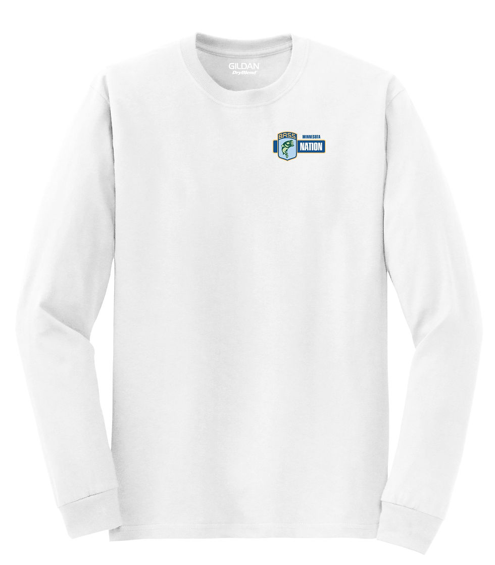 Thumbnail: MNBN Long Sleeve 50/50 Blend Tshirt- Screen Printed (Full Chest or Left