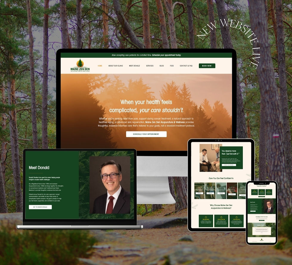 website design for acupuncture clinics