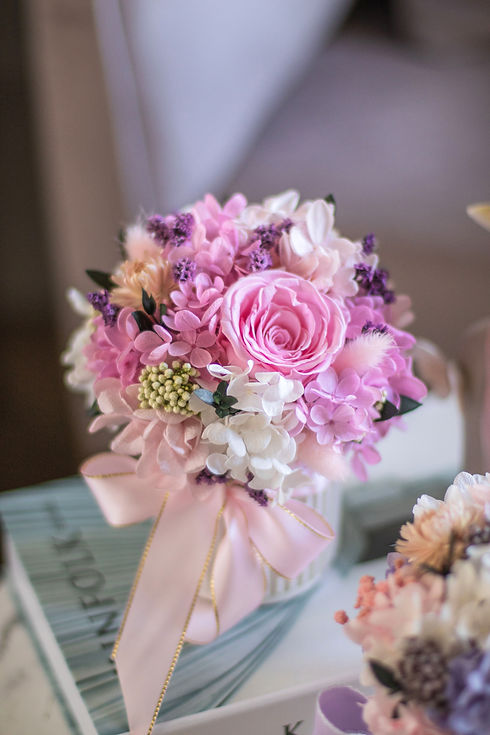 Ceramic vase flower. Magic flowers. Preserved flowers. roses and Hydrangea._edited.jpg