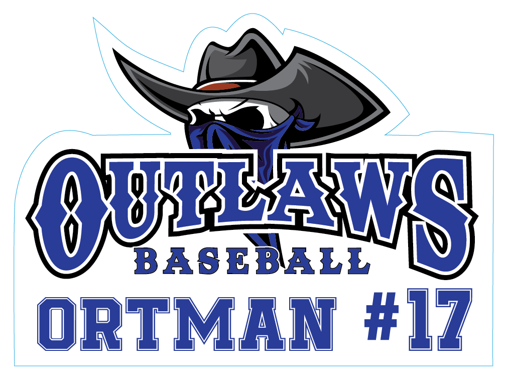 Window Decal_Northwest Outlaws (1 piece) - Player Name & #