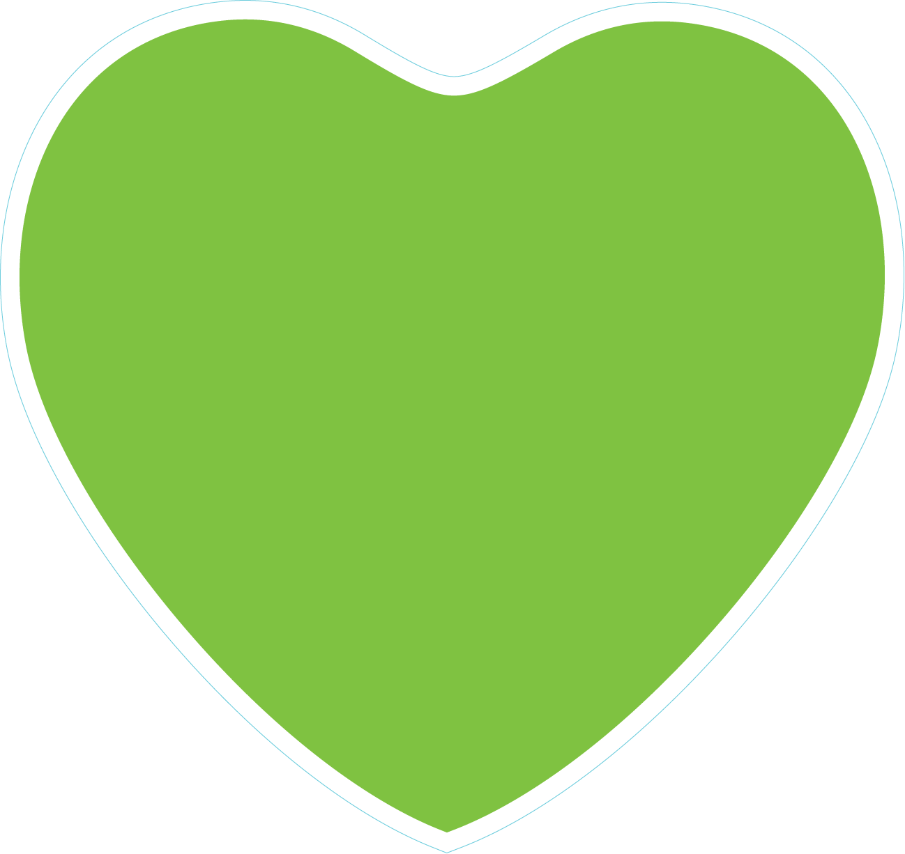 Heart_Lime Green