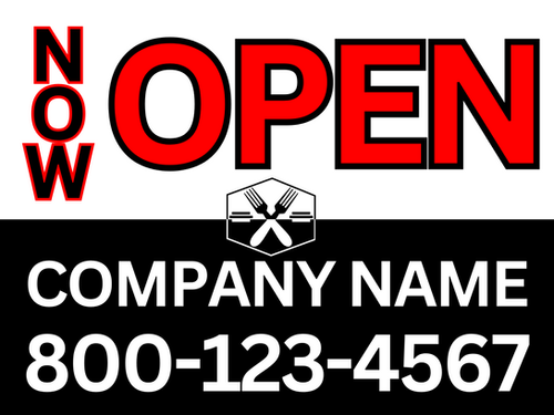 Yard Sign, Now Open 1 | VCP, Inc.