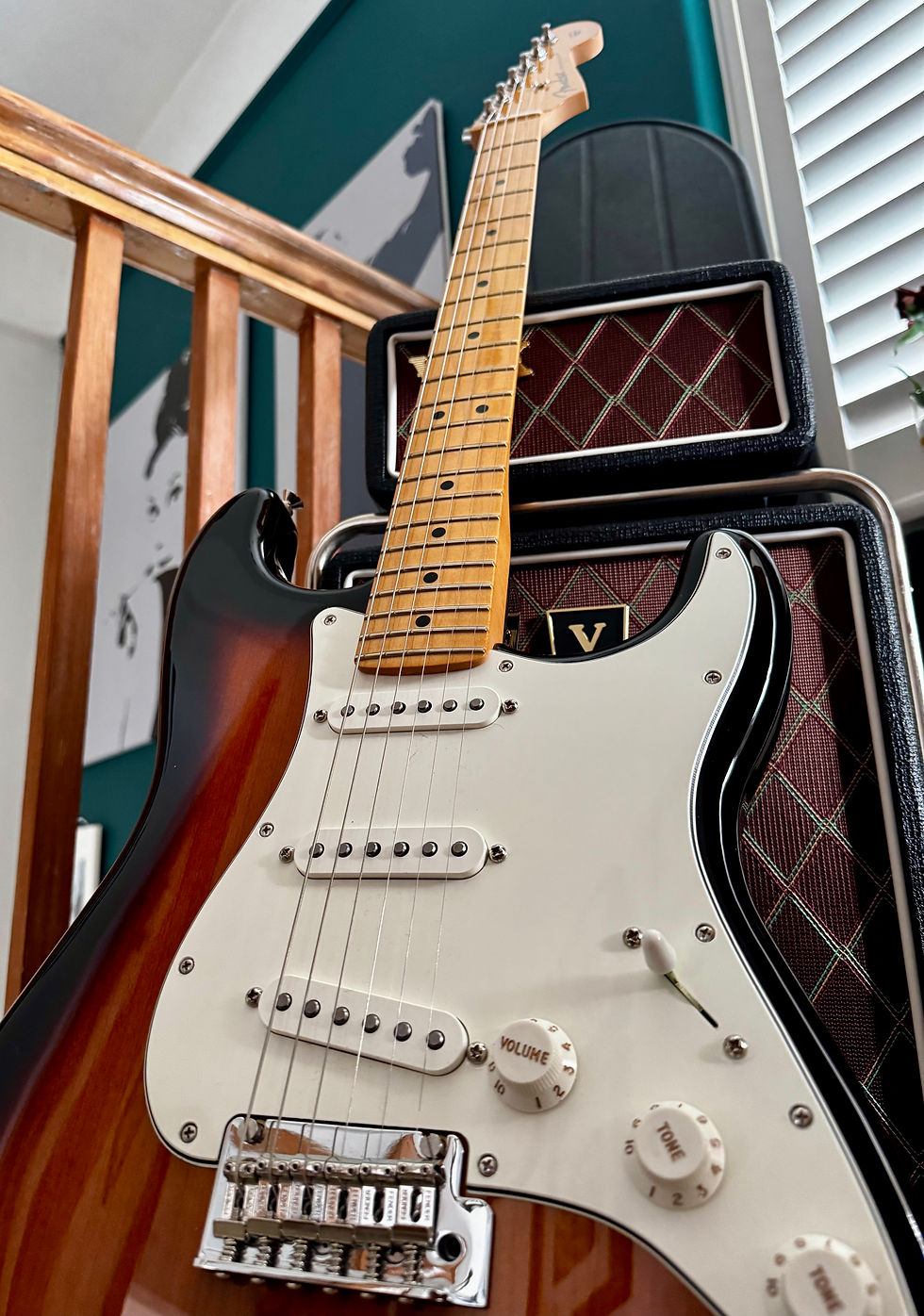 Thumbnail: 2024 Fender 70th Anniversary Player Stratocaster Two Tone Sunburst